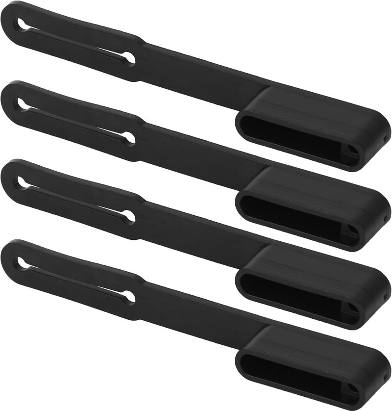 Calvana (4-Pack) Vehicle-Side 5-Pin Flat Trailer Wiring Harness Connector Dust Cover - Durable Rubber Protects Against Dirt, Water & Rust. Check Dimensions Before Buying - Image 1